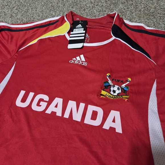 Uganda Cranes Jersey NWT Adidas Climacool Futbol Soccer Youth XL - Picture 4 of 12